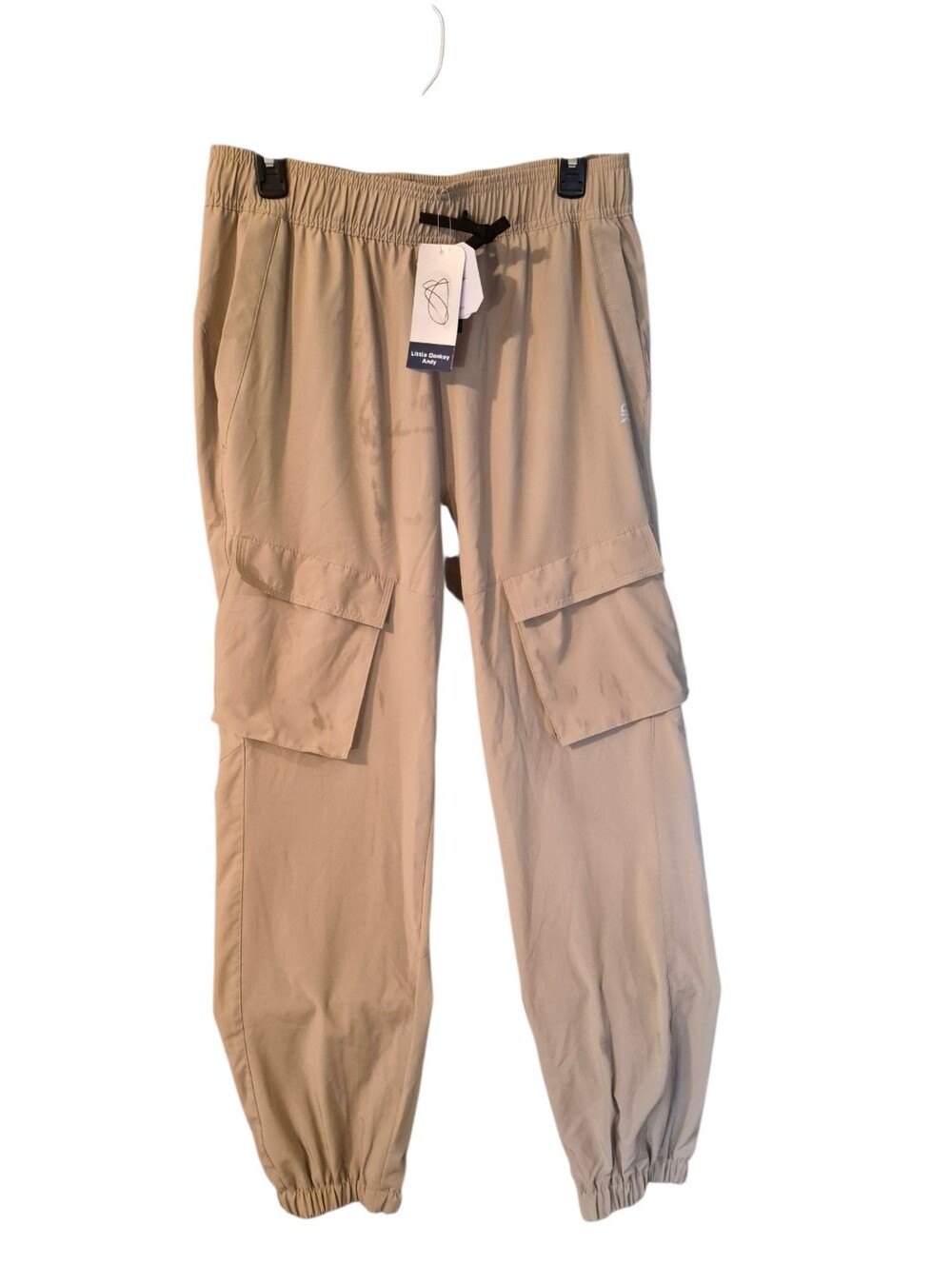NWT Little Donkey Andy khaki cargo jogger pants - L.       G8